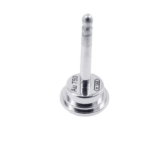 CARTIER Damour Earring Size Medium 18K White Gold B8041400 - Picture 8 of 10